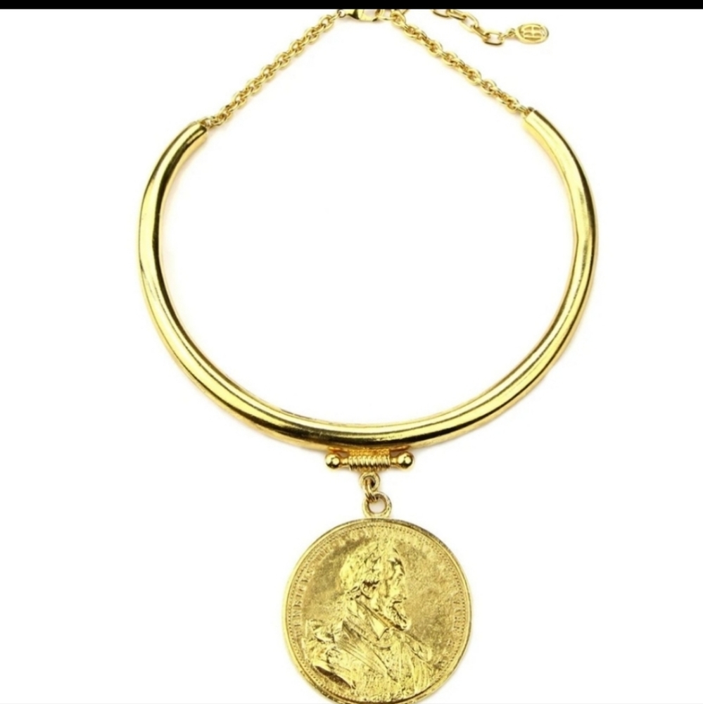 Ben Amun Signed Reversible Statement Necklace